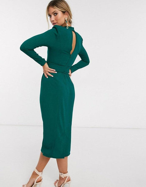 Asos Design Women's Petrol Dress ANF1055