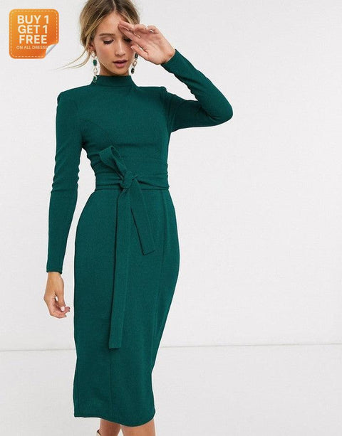 Asos Design Women's Petrol Dress ANF1055