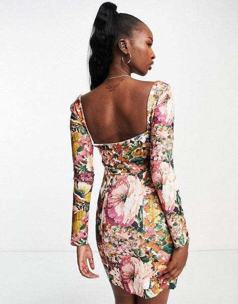 Asos Design Women's Multicolor Dress ANF2662