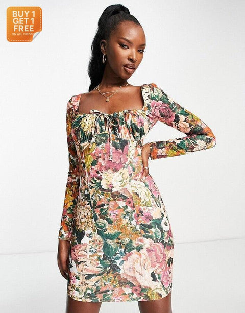 Asos Design Women's Multicolor Dress ANF2662