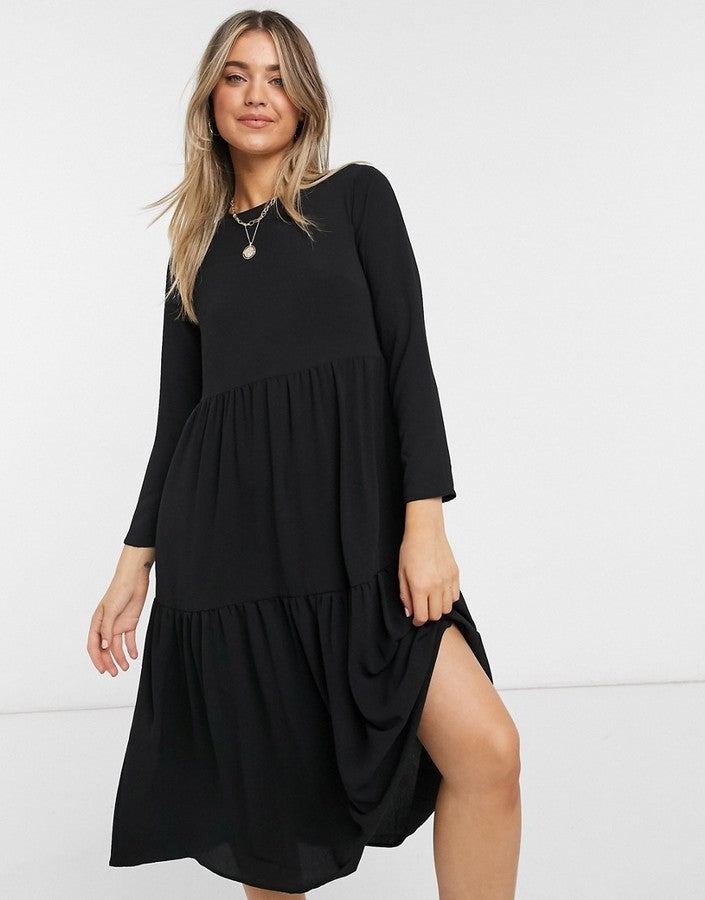 ASOS Design  Women's Black Dress AMF1047 E9