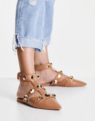 Asos Design Women's Brown Casual Shoes ANS614