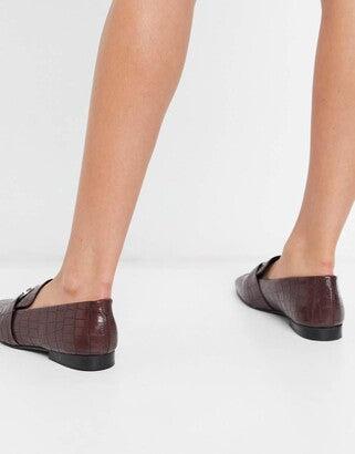 Asos Design Women's Burgundy Casual Shoes ANS862