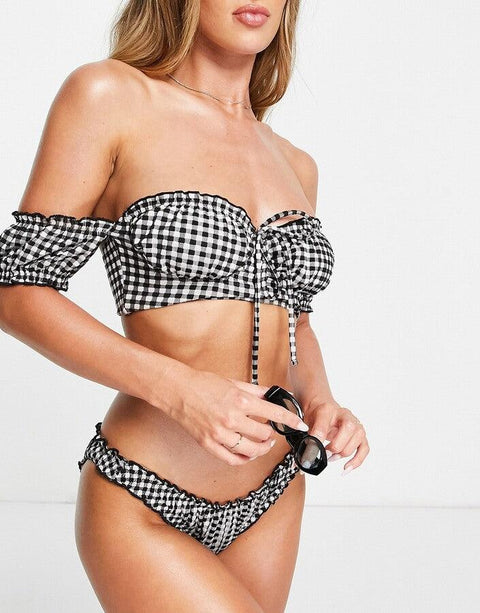 Asos Design Women's Multicolor Bikini Top ANF3095