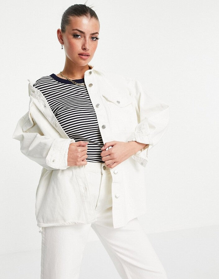 Asos Design Women's White Shirt ANF59 (AN53)