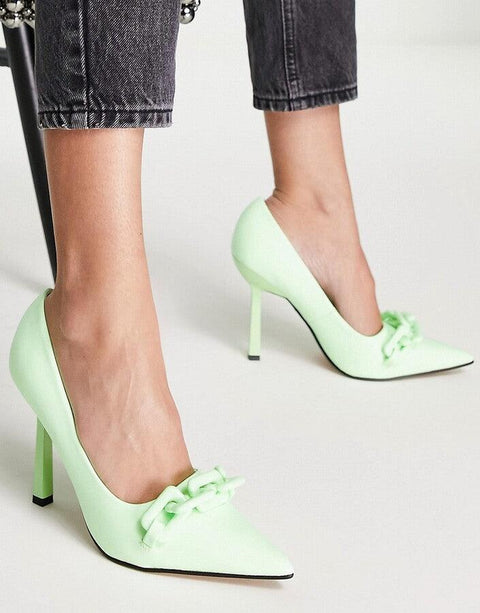 Asos Design Women's Lime Green Heels ANS918