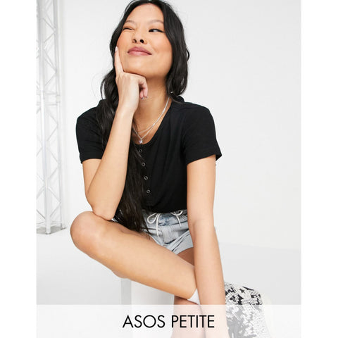ASOS Design Women's Black T-Shirt AMF1624 shr
