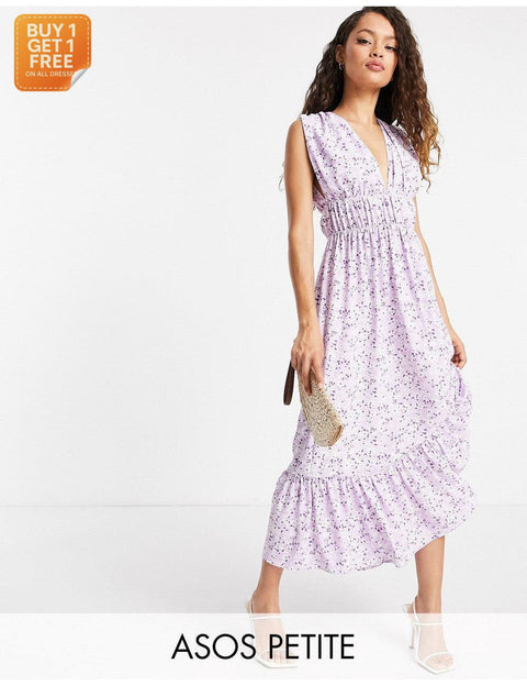 Asos Design Women's Lilac Dress ANF856