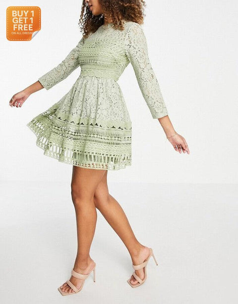 ASOS Design  Women's Sage Green Dress ANF2736