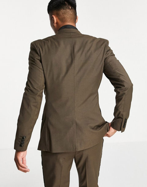 Asos Design Men's Brown Blazer  ANF124 (AN61) SHR