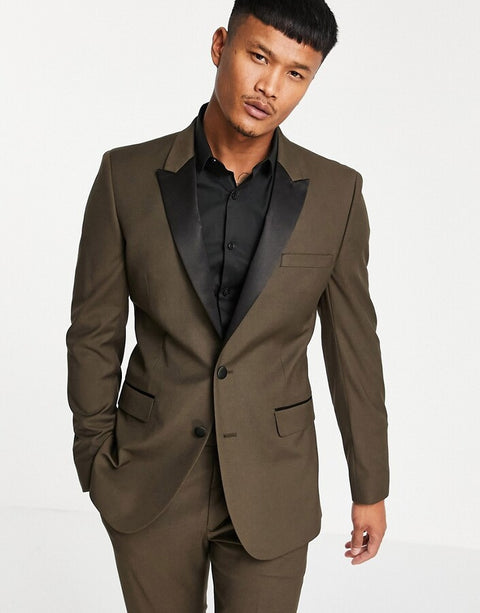 Asos Design Men's Brown Blazer  ANF124 (AN61) SHR