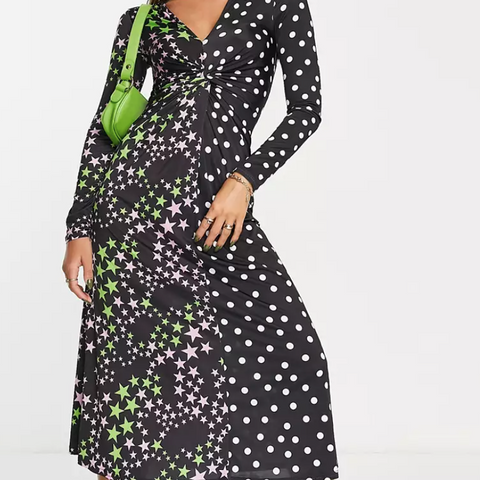 Asos Design Women's Black Maxi Dress ANF2892