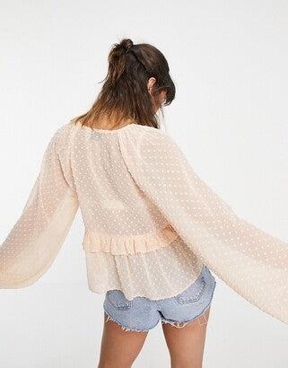 ASOS DESIGN Women's Salmon Blouse ANF1326