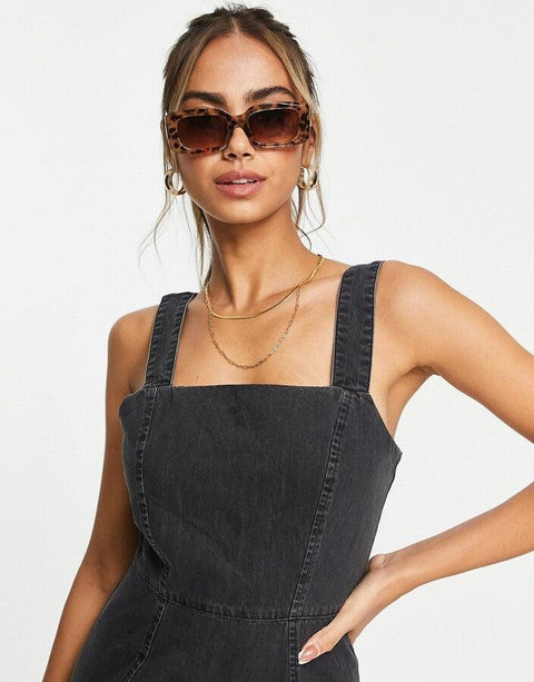 Asos Design Women's Black Dress ANF2756