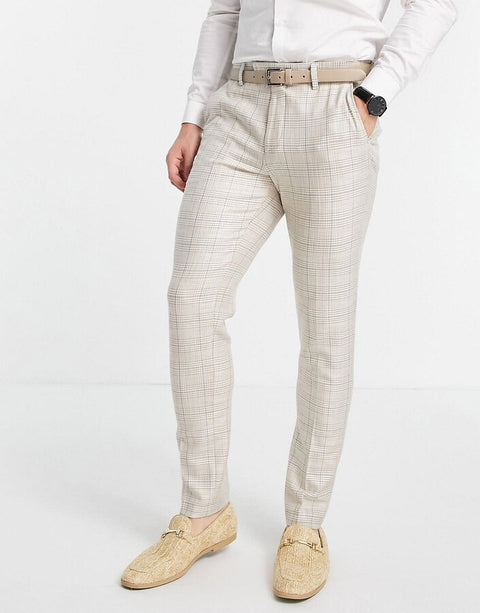 Asos Design Men's Ecru Trouser ANF573 (shr)