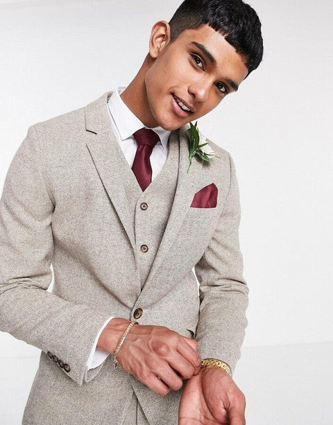Asos Design Men's Beige Blazer ANF2867