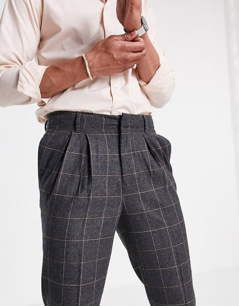 ASOS DESIGN  Men's Grey Trouser 100542717 AMF791  fm13 B65