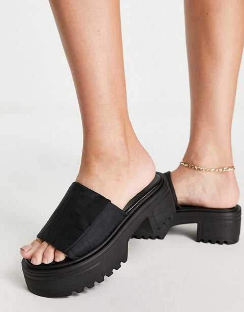 ASOS Design Women's Black Slipper ANS308(shoes58)