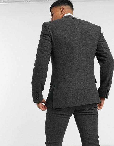 Asos Design Men's Gray Blazer ANF260 ("AN89 AN73)