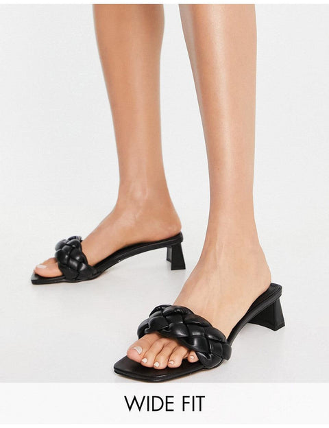 ASOS DESIGN  Women's Black  Heeled Slipper ANS823
