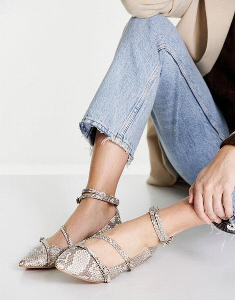 Asos Design Women's Snake Casual Shoes ANS777