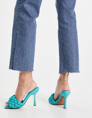 Asos Design Women's Bright Blue Heeled Slipper ANS1006