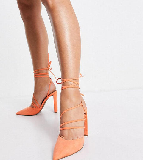 Asos Design Women's Orange Heels ANS913