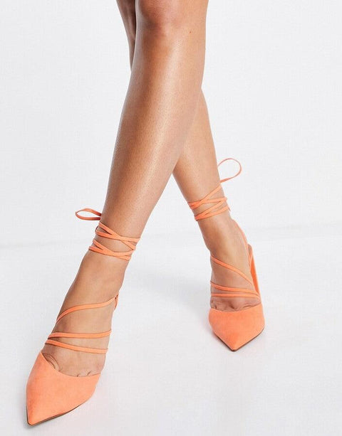 Asos Design Women's Orange Heels ANS913