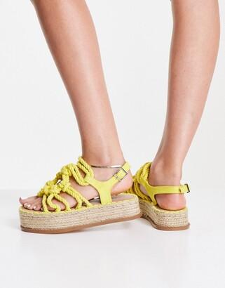 ASOS Design  Women's Yellow Sandal ANS597