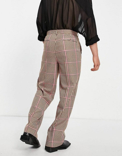 Asos Design  Men's Multicolor Wide Leg Pant ANF2401