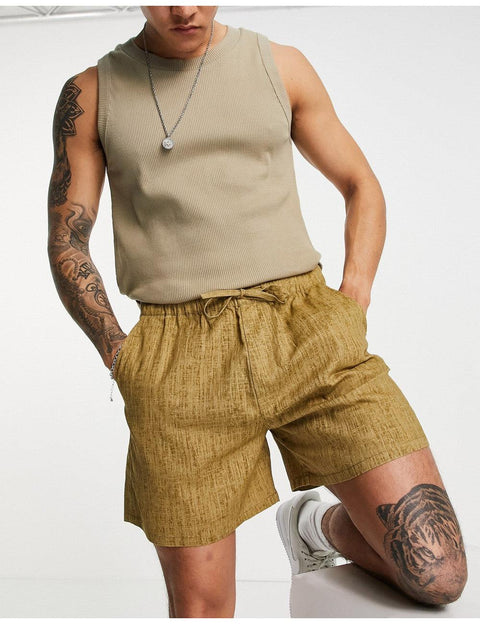 ASOS DESIGN Men's Khaki Short ANF1188
