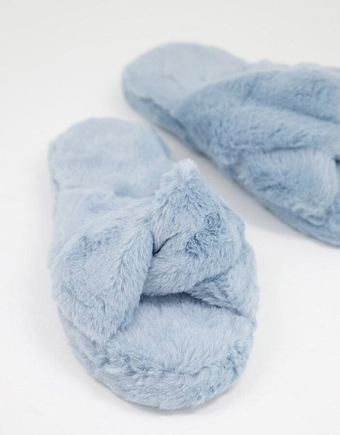ASOS Design Women's Baby Blue Slipper  ANS21(SHOES 53,57)