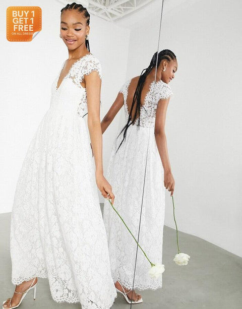 Asos Edition Women's White Dress ANF2099