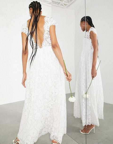 Asos Edition Women's White Dress ANF2099