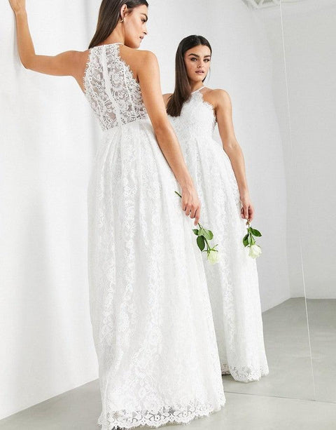 Asos Design Women's White Dress ANF2105