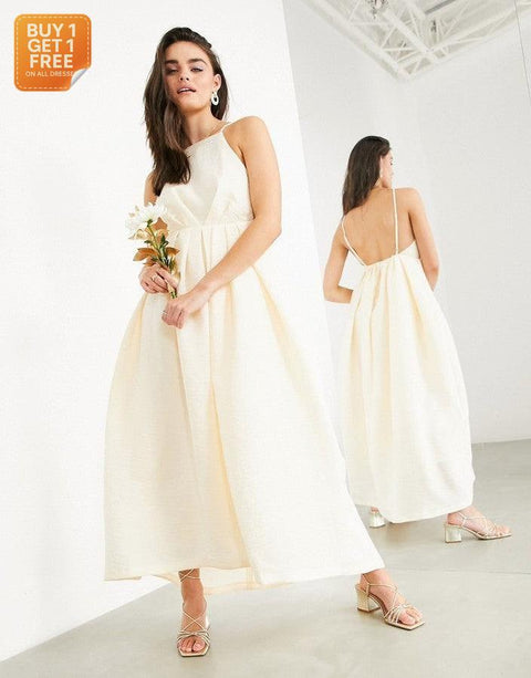 Asos Edition Women's Apricot Dress ANF929