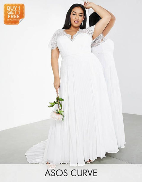 Asos Design Curve Women's White Dress ANF911