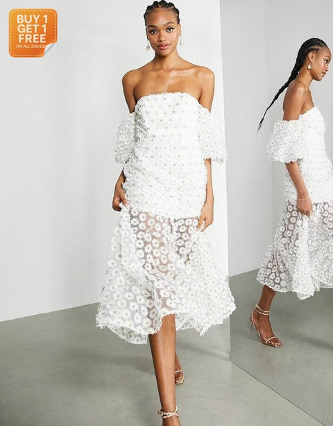 Asos Edition  Women's White Dress ANF1015