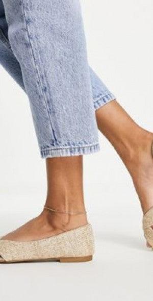 Asos Design Women's Beige Flat Ballerina ANS968