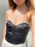 Asos Design Women's Black Corset Top ANF638