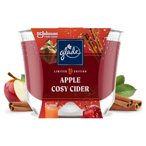 Glade Red Large Apple Cosy Cider Candle 224G| Glade In Lebanon
