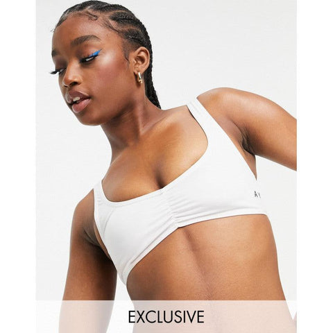 Asos Design Women's White Bikini Top ANF2481