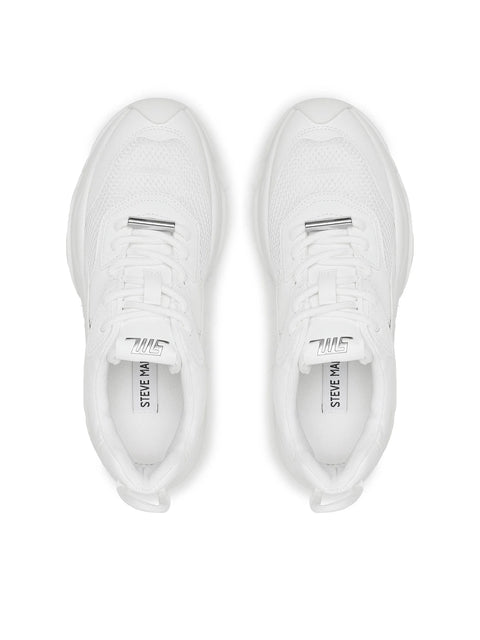 Steve Madden Women's White Belissimo Sneakers | Steve Madden In Lebanon