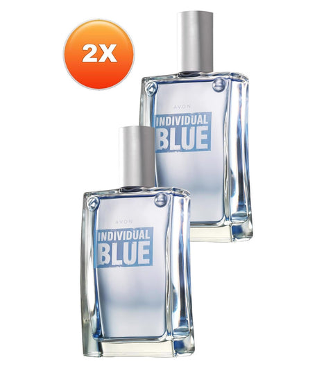 Avon Men's Individual Blue Perfume Edt 100 Ml. Set of two (AV25)