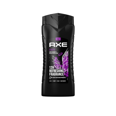 Axe Excite 12h Long Lasting Fragrance 3-In-1 Body Wash For Men 400ml | Axe In Lebanon