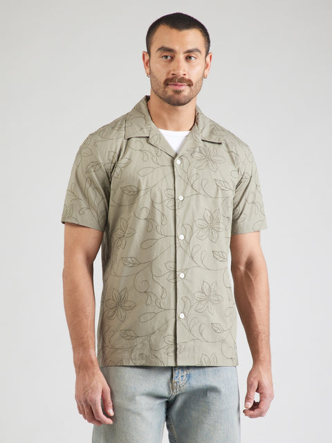Selected Homme Men's Light Beige Comfort fit Button Up Shirt  | Selected Homme  in Lebanon