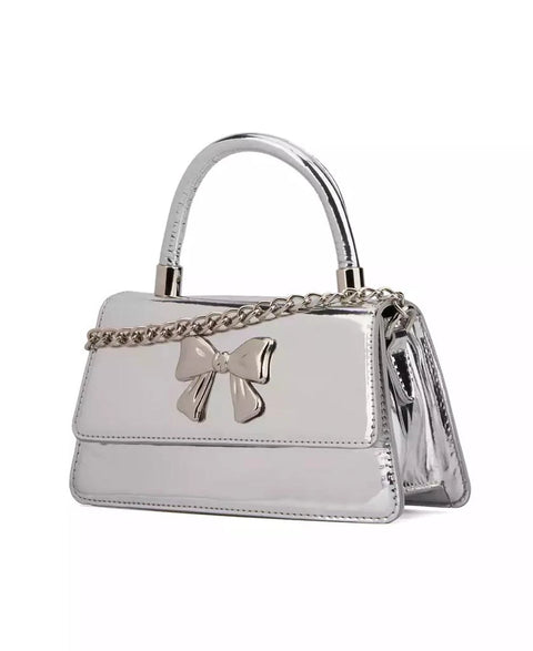 Olivia Miller Women's Silver Anya Hand Bag |  Olivia Miller In Lebanon