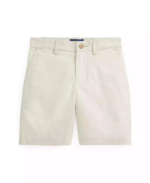 Polo Ralph Lauren Boy's Beige Straight Fit Stretch Twill Short | Polo Ralph Lauren In Lebanon