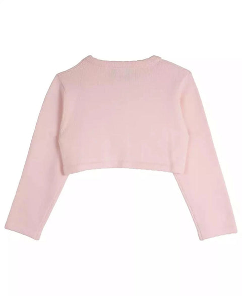 Rare Editions Girl's Blush Imitation-Pearl Cardigan | Rare Editions In Lebanon