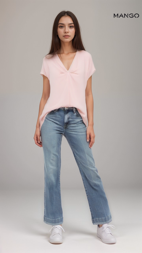 Mango Women's Pink Sleeveless Top| Mango in Lebanon